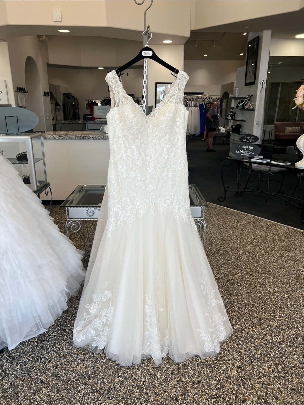 Mori Lee Ivory Lace Mermaid Wedding Dress